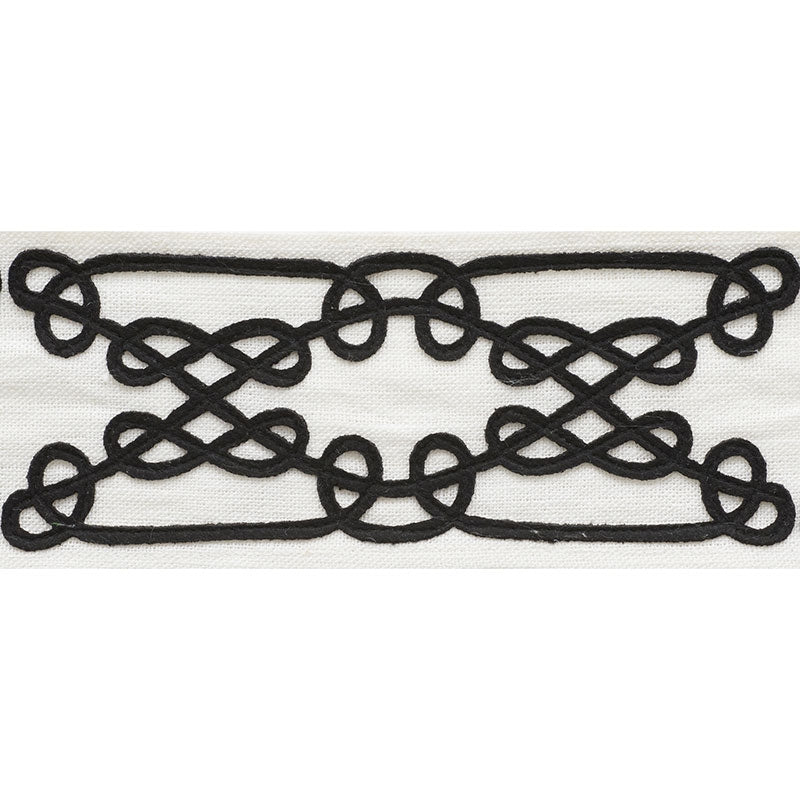 75352 | Ormond Tape, Black - Schumacher Fabric