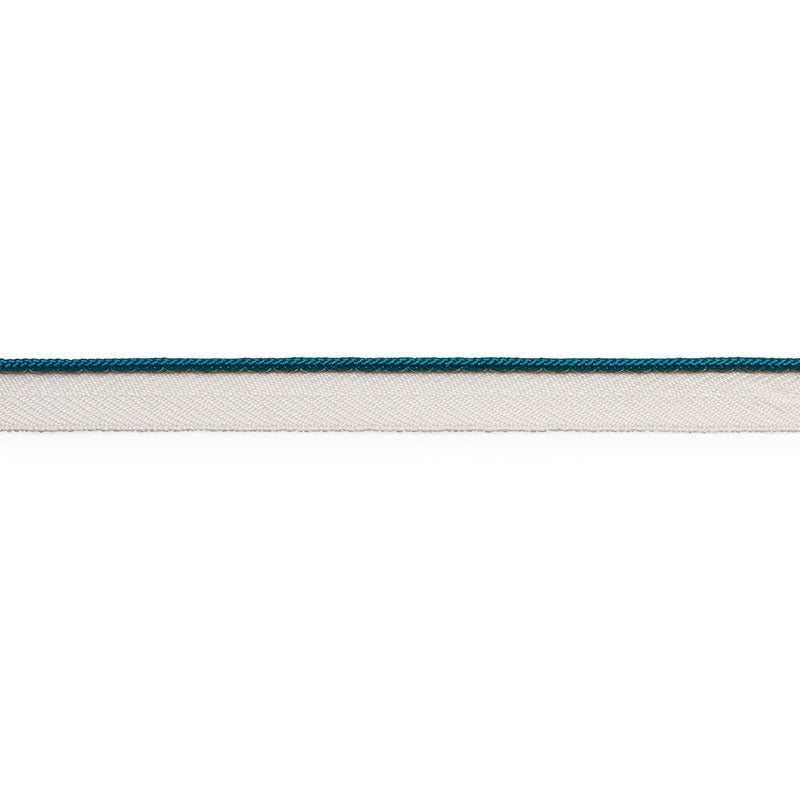 74527 | Gustave Silk Lip Cord Narrow, Peacock - Schumacher Fabric