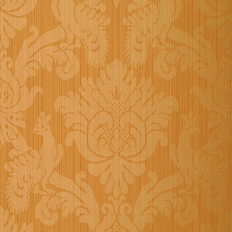Order 5003663 Valette Strie Damask Terracotta Schumacher Wallpaper