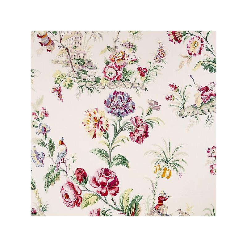 Select 16584-001 Somerset Linen Print Bloom by Scalamandre Fabric