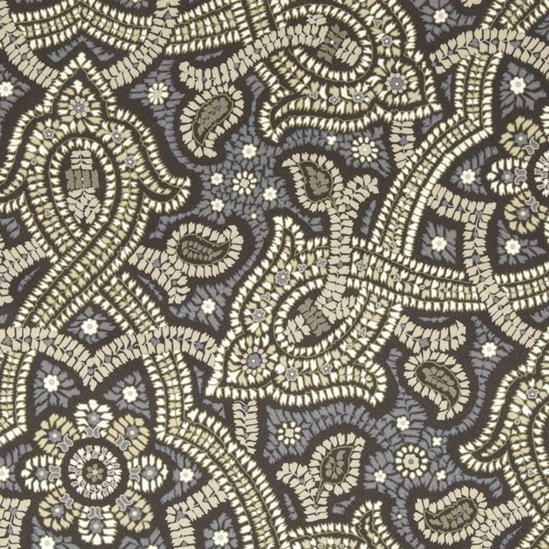 242343 | Samba Paisley Bear Brown - Beacon Hill Fabric