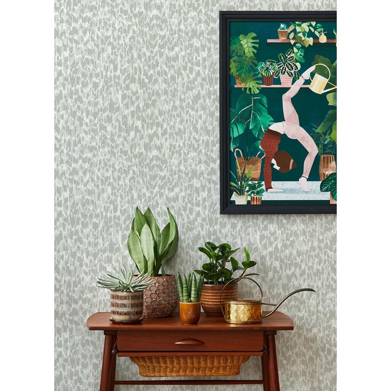 View 4014-26432 Seychelles Flavia Grey Animal Print Wallpaper Grey A-Street Prints Wallpaper