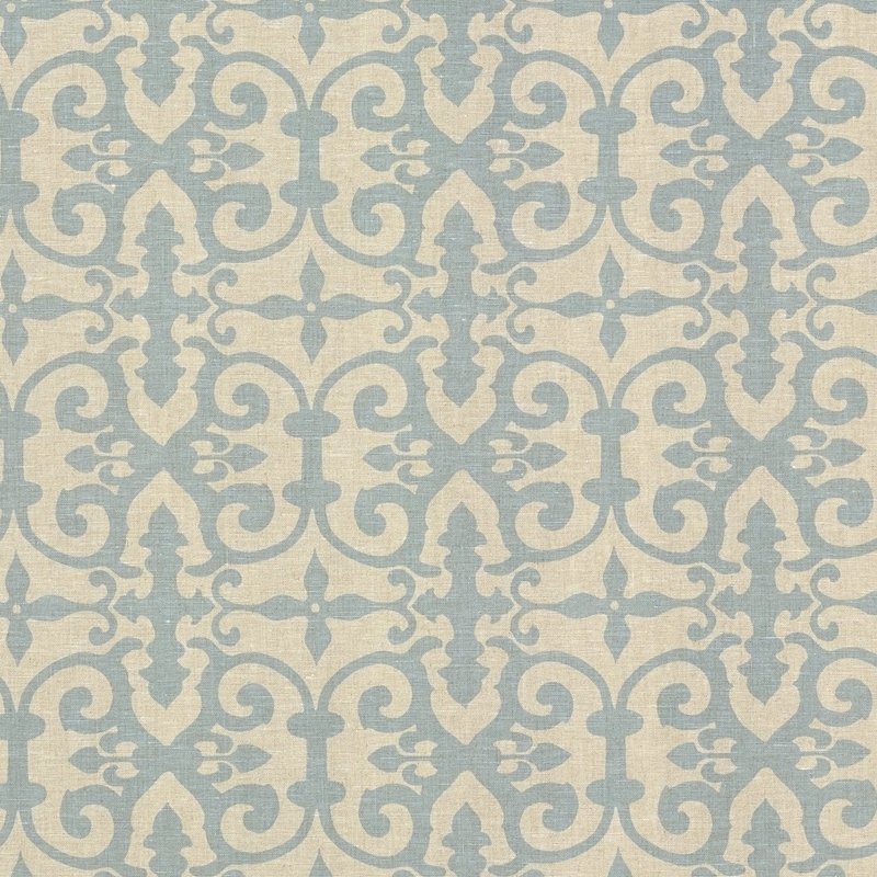 Purchase sample of FERN001 Ferne Park, Blue by Schumacher Fabric