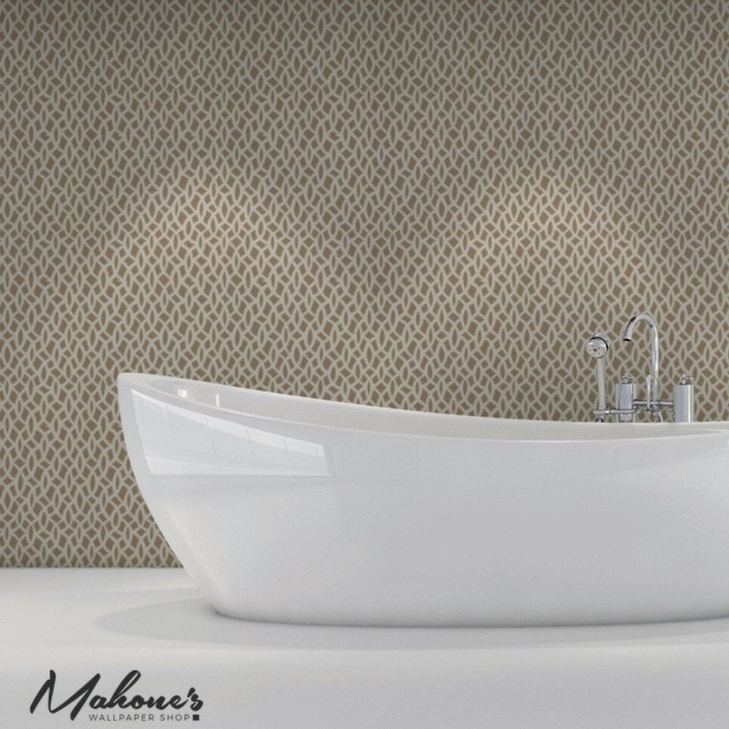 Purchase 5004753 Chain Link Flax Schumacher Wallpaper