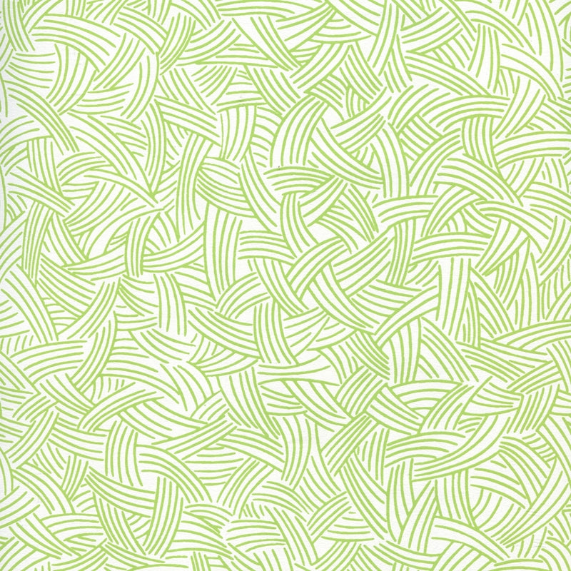 Search AP404-03 Interweave Jungle Green on Almost White by Quadrille Wallpaper