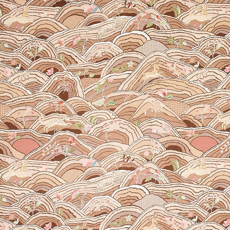 Purchase sample of 177382 Rolling Hills, Mocha by Schumacher Fabric