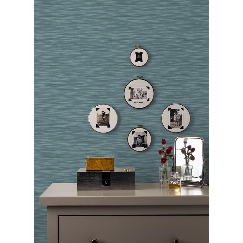 Shop 2970-26154 Revival Benson Dark Blue Variegated Stripe Wallpaper Dark Blue A-Street Prints Wallpaper