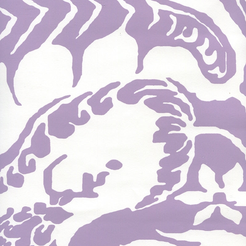 Shop CP1040W-02 Antoinette Lavender On White by Quadrille Wallpaper