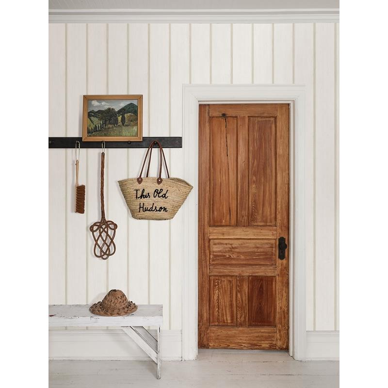 View AST4078 Zio and Sons Upstate Beadboard Aged White Wood White A-Street Prints Wallpaper