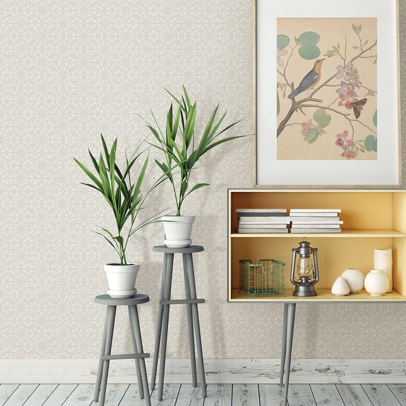 Search 2782-24547 Billie White Geometric Habitat A-Street Prints Wallpaper
