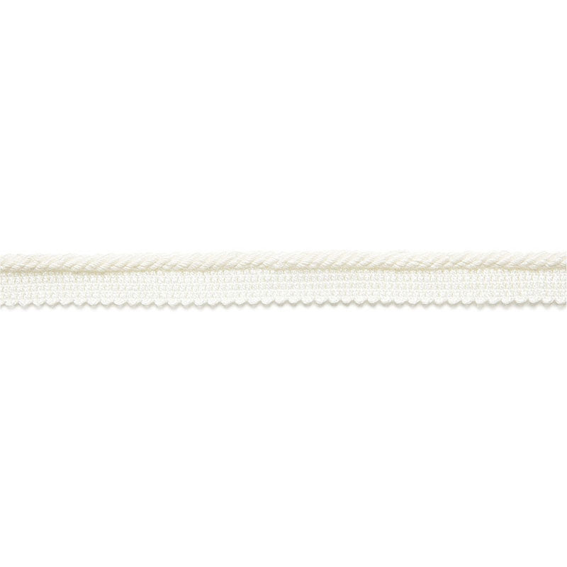 65430 | Aimee Linen Lipcord, Blanc - Schumacher Fabric
