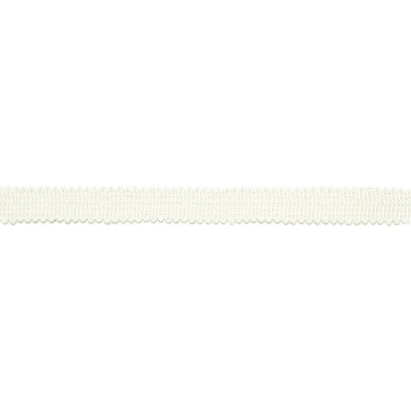 65500 | Yves Linen Tape, Blanc - Schumacher Fabric