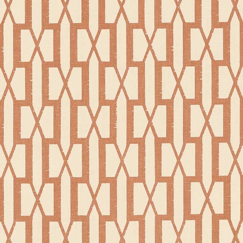 Purchase sample of 176116 Belvedere, Burnt Orange by Schumacher Fabric