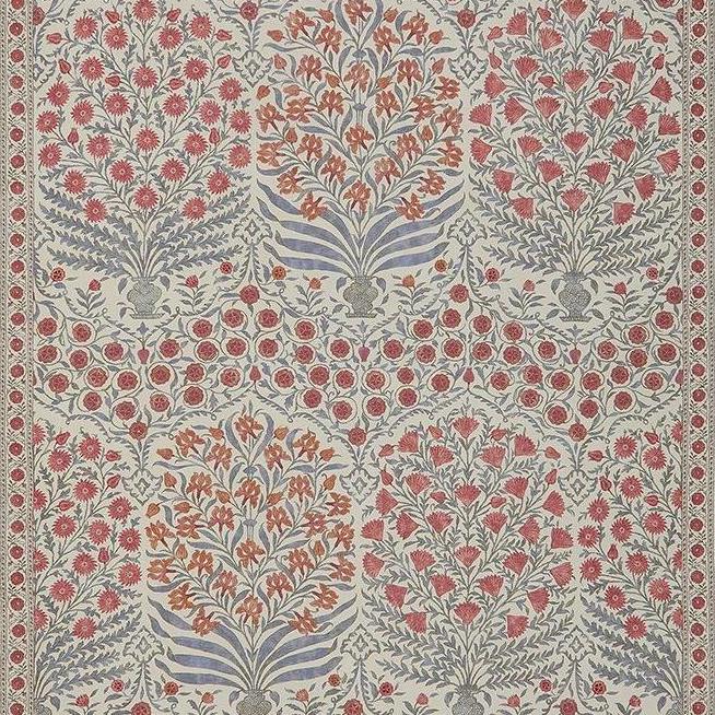 Save 2017108.519 Sameera Red/Blue multipurpose lee jofa fabric Fabric