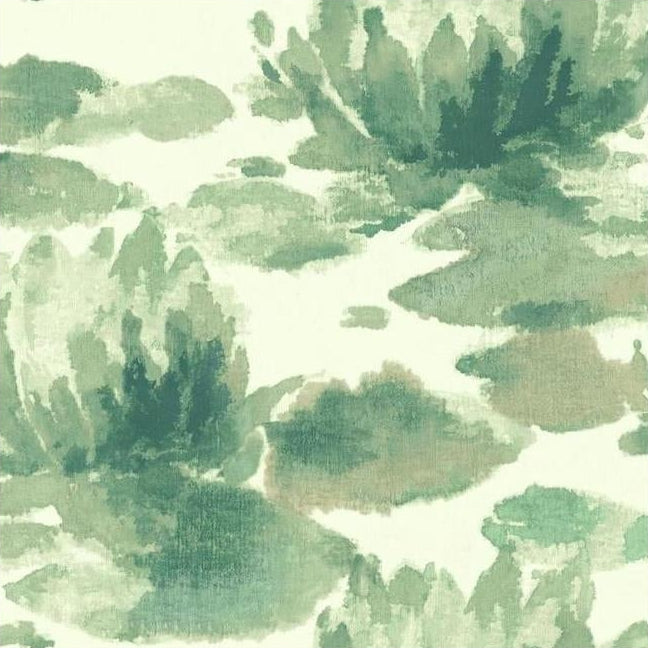 Looking NA0526 Botanical Dreams Water Lily Green by Candice Olson Wallpaper