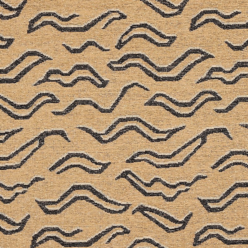Purchase sample of 80680 Kata, Camel With Black by Schumacher Fabric
