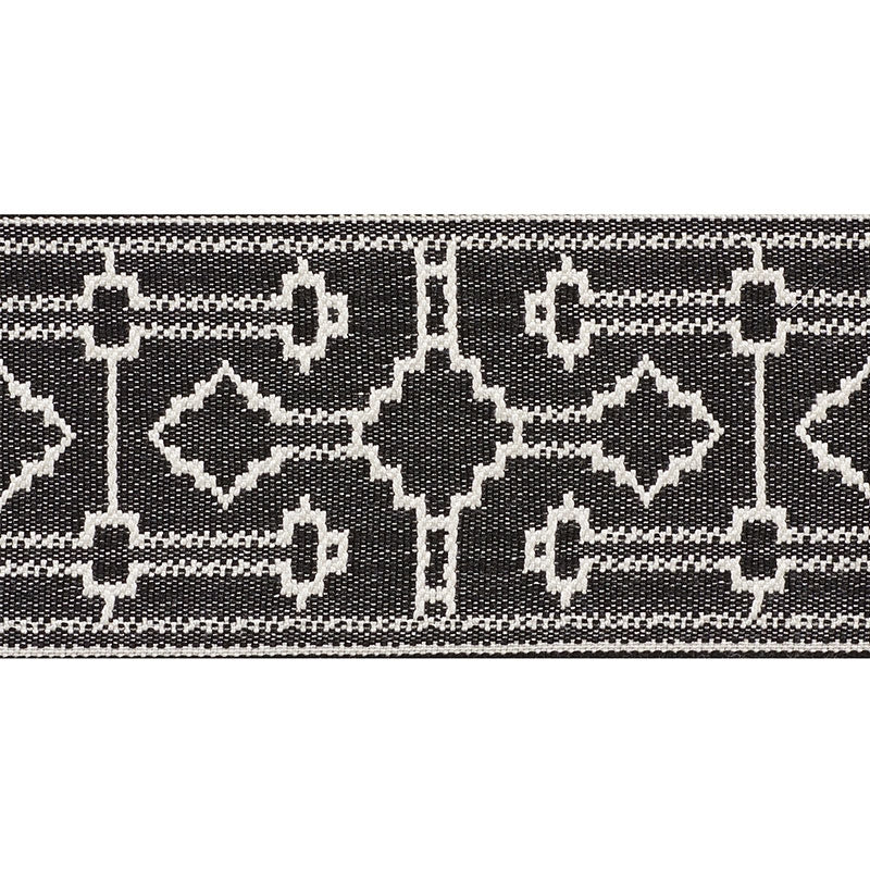 75283 | Filbert Tape, Black - Schumacher Fabric