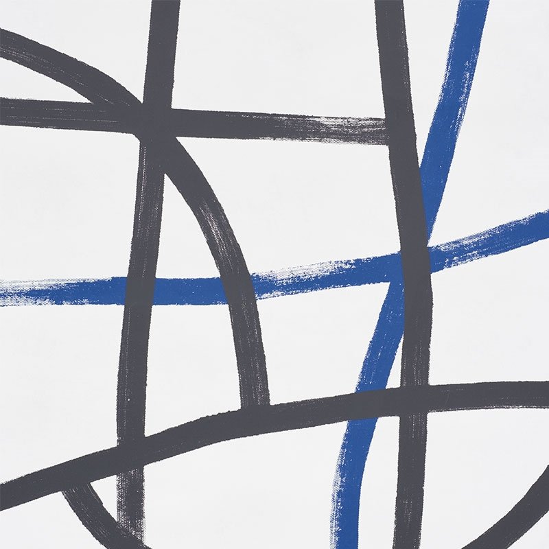 Search 5009071 Abstratto Black Cobalt Schumacher Wallpaper