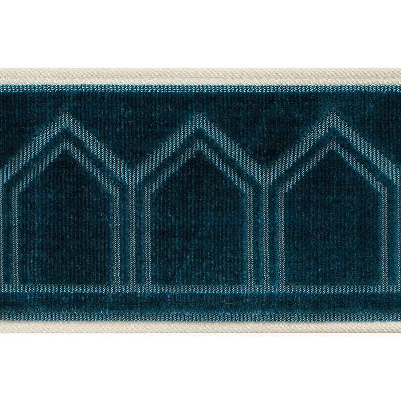 75730 | Vizier Tape, Peacock - Schumacher Fabric