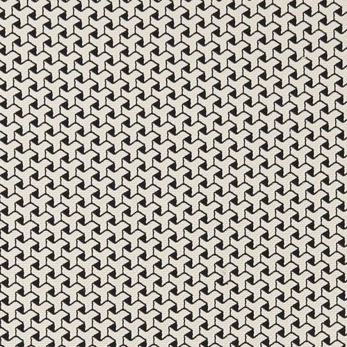 Find F0907-01 Bw1034 Black/White by Clarke And Clarke Fabric