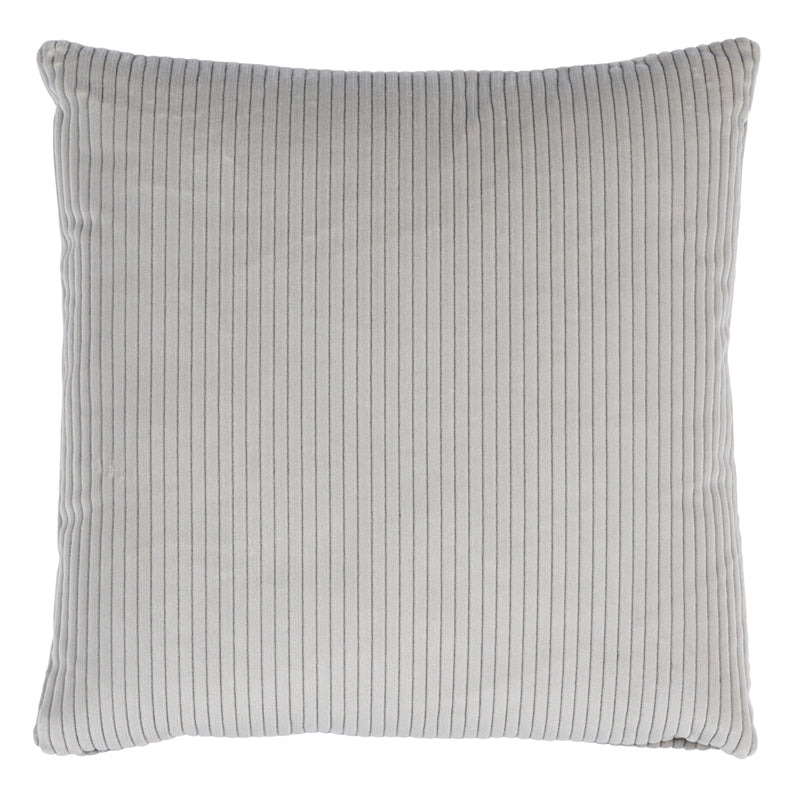 So8045105 | Wyatt Corduroy 20" Pillow, Steel Grey - Schumacher Furniture and Accessories