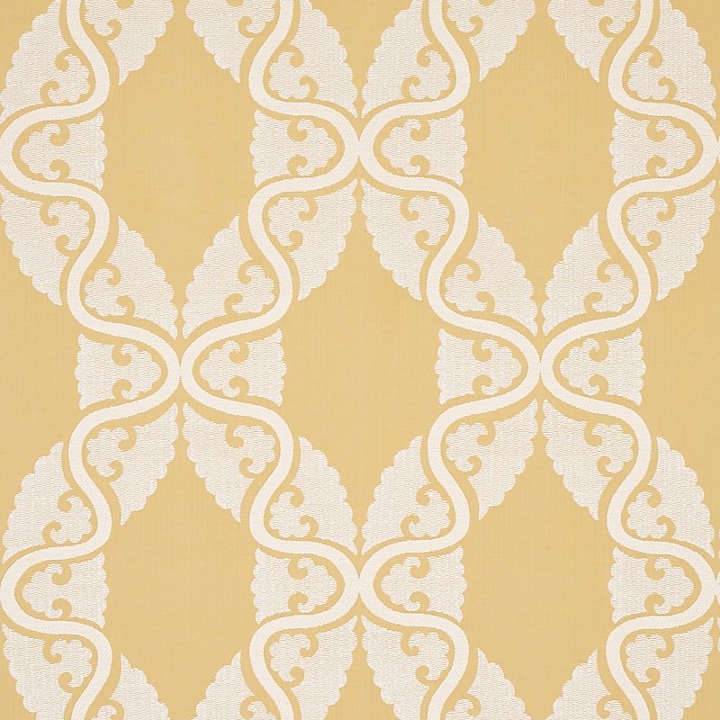 Purchase sample of 80312 Siljan, Yellow by Schumacher Fabric