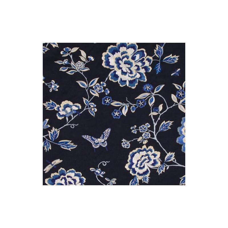 234593 | Peony King Navy - Beacon Hill Fabric