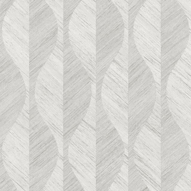 View 4025-82503 Radiance Oresome Silver Ogee Wallpaper Silver by Advantage