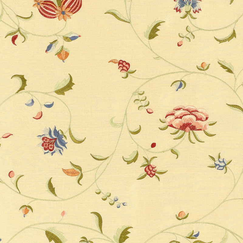 Purchase sample of 22710 Colette Embroidery, Rose by Schumacher Fabric