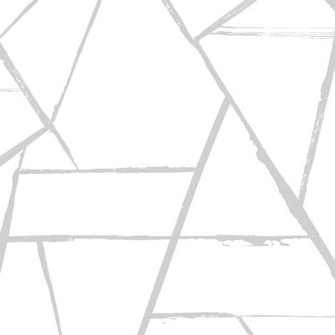 CC1296 Carol Benson-Cobb Signature Silver Metallic Intersect Wallpaper by York Wallpaper