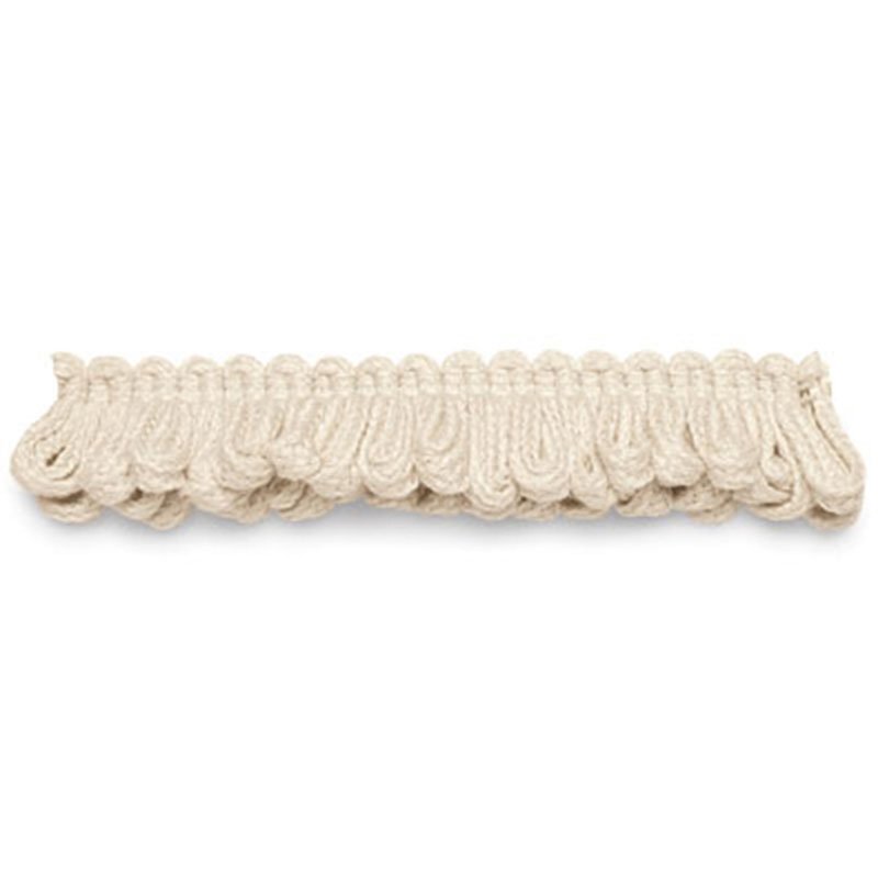 63110 | Fiji Looped Fringe, Vanilla - Schumacher Fabric