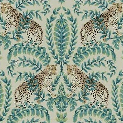 Acquire KT2206 Ronald Redding 24 Karat Jungle Leopard Wallpaper Taupe by Ronald Redding Wallpaper