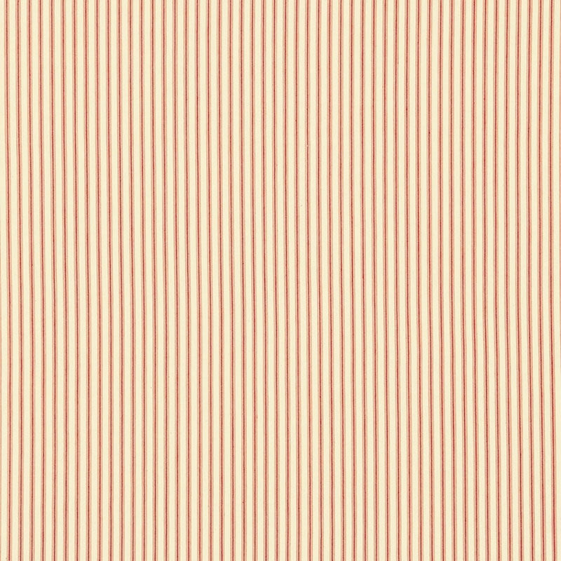 Purchase sample of 60071 Wellfleet Ticking, Regatta Red by Schumacher Fabric