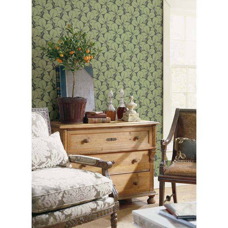 Shop 2970-26109 Revival Robert Green Clover Wallpaper Green A-Street Prints Wallpaper