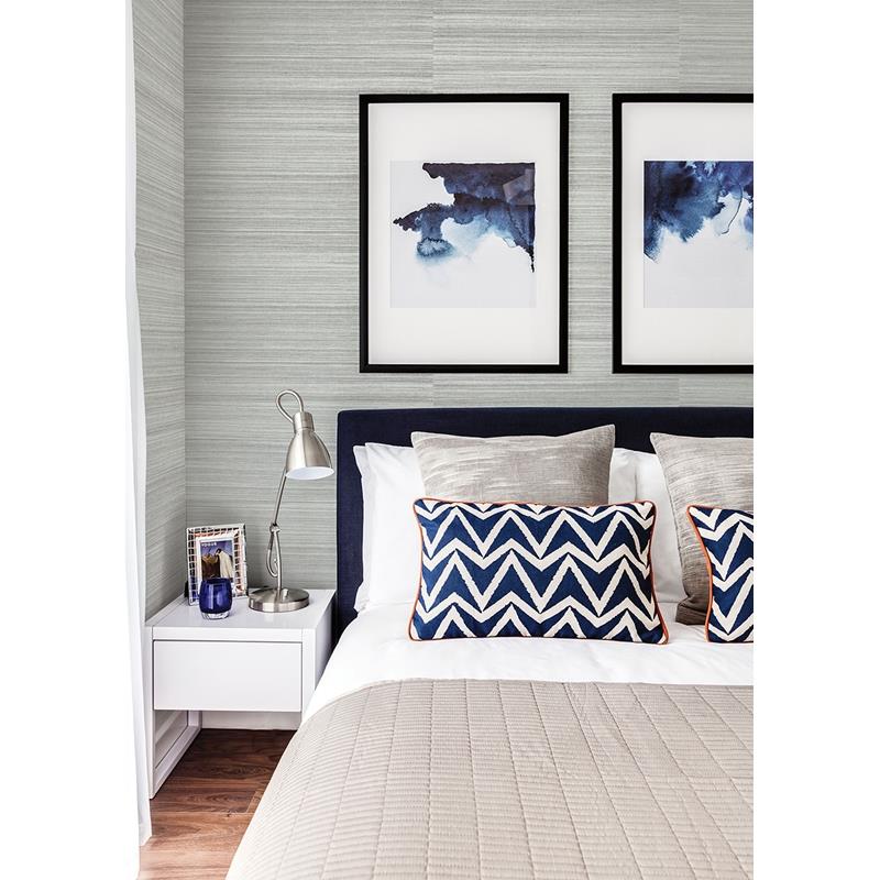 Find 2829-82022 Fibers Zoysia Platinum Grasscloth A Street Prints Wallpaper