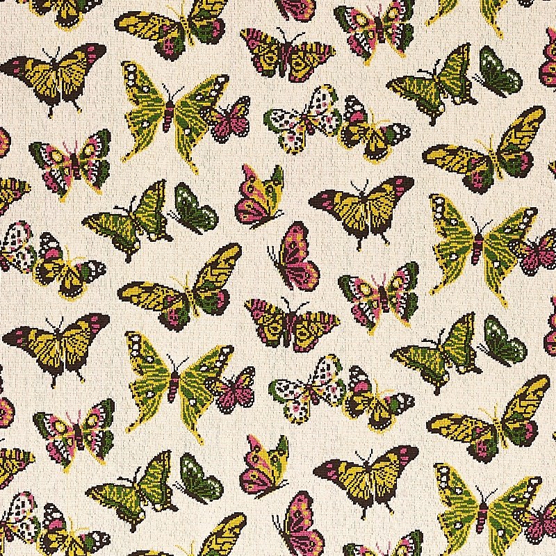 Purchase sample of 80100 Butterfly Epingle, Spring by Schumacher Fabric