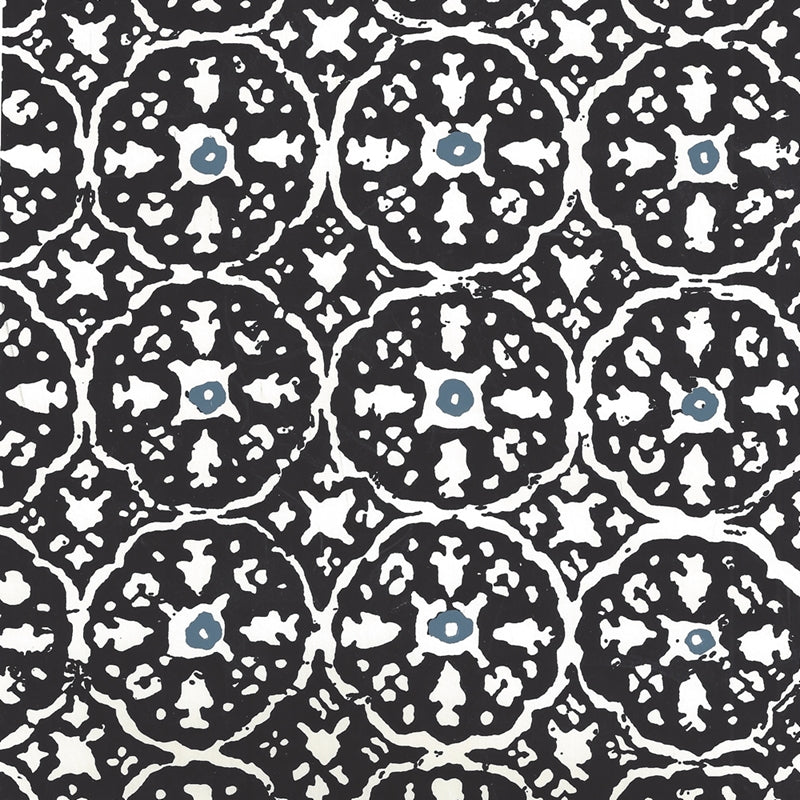 Buy 149-58WP Nitik Ii Black Navy on Almost White by Quadrille Wallpaper