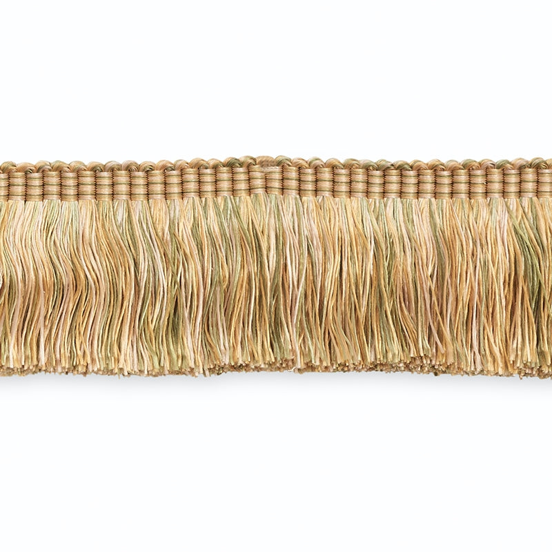 CF3004-10 | Ground Cut Fringe, Celadon/Apricot Multi - Schumacher Fabric