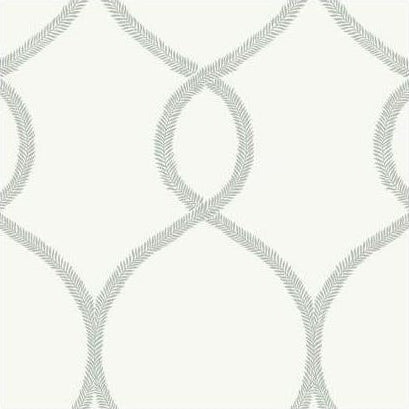 Shop KT2233 Ronald Redding 24 Karat Laurel Leaf Ogee Wallpaper Grey by Ronald Redding Wallpaper