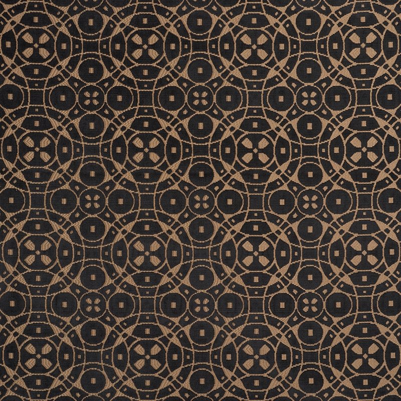 Purchase sample of 72921 Zodiac Velvet, Onyx by Schumacher Fabric