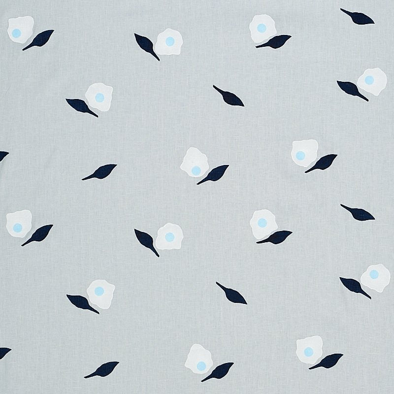 Purchase sample of 179890 Aquinnah Hand Block, Sky by Schumacher Fabric