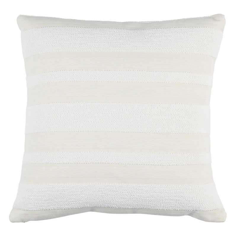 So7849104 | Ohara Stripe I/O 18" Pillow, Ivory - Schumacher Furniture and Accessories