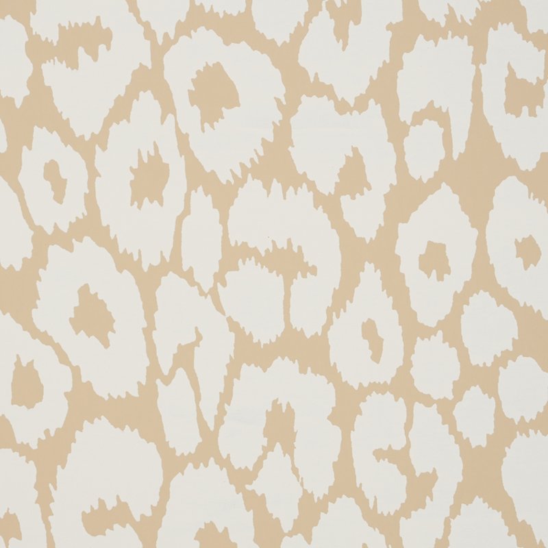 Buy 5007020 Iconic Leopard Ivory On Neutral Schumacher Wallcovering Wallpaper