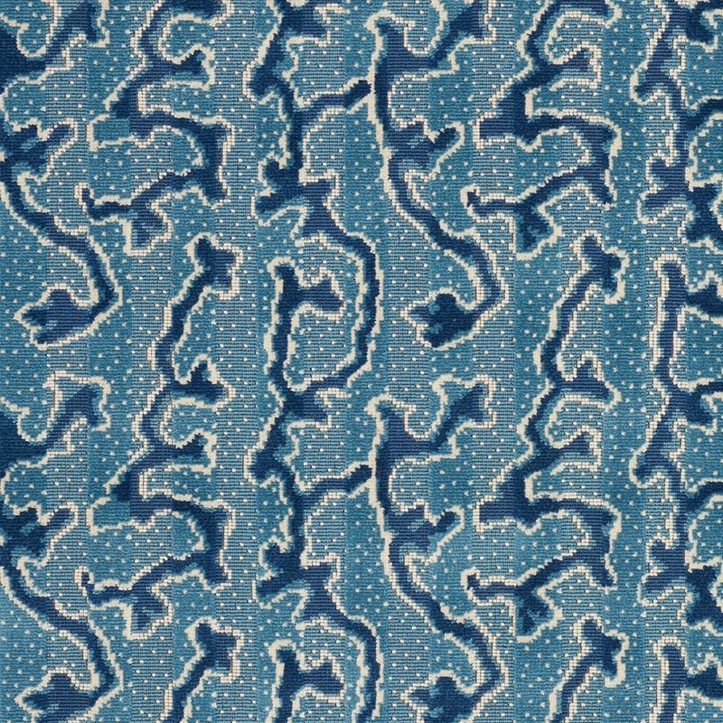 Purchase sample of 77131 Corail Velvet, Mediterranean by Schumacher Fabric