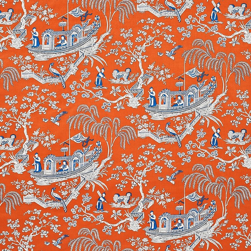 Purchase sample of 179612 Matsudana, Spice by Schumacher Fabric