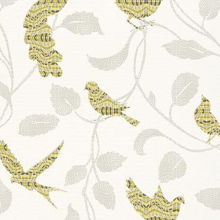 Search 721737 Funky Flair Green Birds by Washington Wallpaper