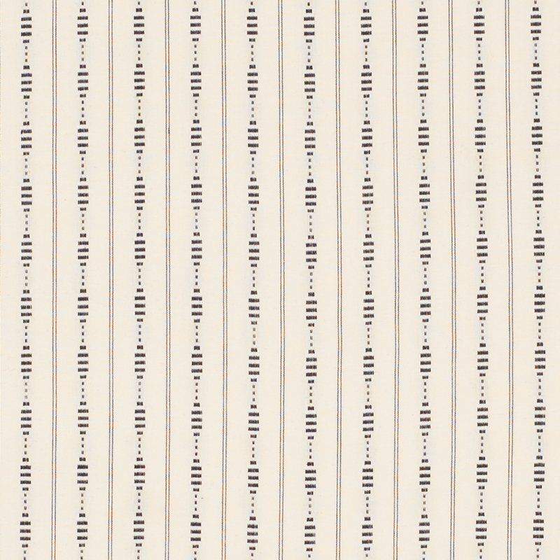 Purchase sample of 71900 Rania Stripe, Black by Schumacher Fabric