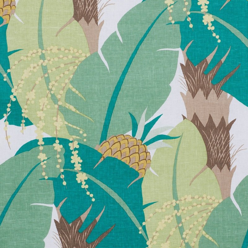 Purchase sample of 177543 Ananas, Palm by Schumacher Fabric
