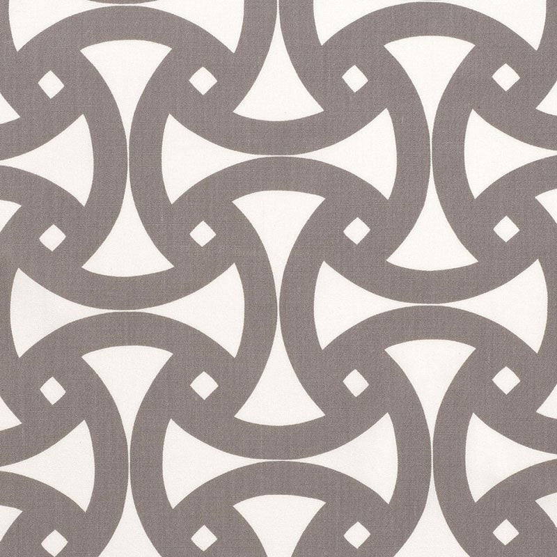 Purchase sample of 174302 Santorini Print, Fog by Schumacher Fabric