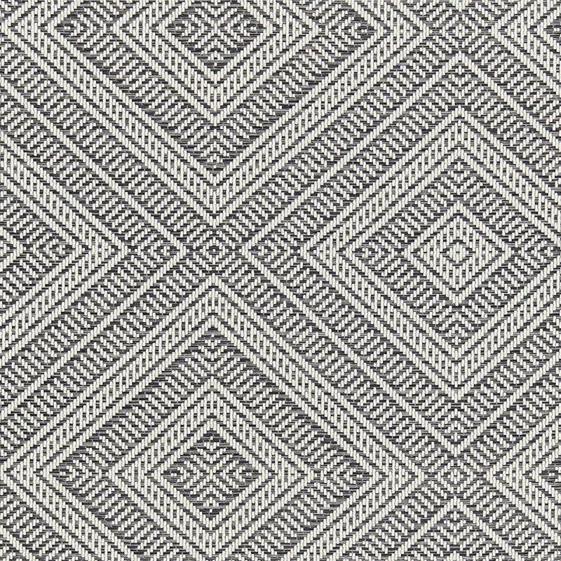 Purchase sample of 62844 Tortola, Oxford Grey by Schumacher Fabric